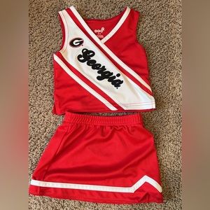 Toddler 3t Georgia Bulldog Cheer Outfit
